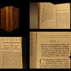 1686 MONKS & Knights 1ed Monastical Conventions Military Orders Knights Rites Popes
