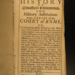 1686 MONKS & Knights 1ed Monastical Conventions Military Orders Knights Rites Popes