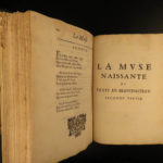 1657 Poetry of Beauchasteau 1ed French Madrigals Christine of Sweden Mythology