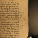 1696 1ed Life of St Cloud French Monastics Monks Miracles Clodoald Clovis Sueur