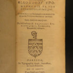 1583 GREEK Hierocles of Alexandria Golden Verses Pythagoras Marcilius Philosophy