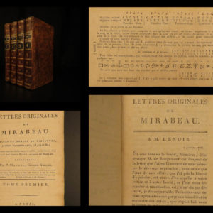 1792 French Revolution 1ed Letters of Mirabeau Love Letters Sophie de Monnier 4v