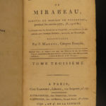 1792 French Revolution 1ed Letters of Mirabeau Love Letters Sophie de Monnier 4v