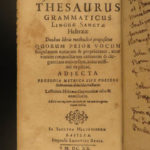 1620 Buxtorf HEBREW Aramaic & Latin Bible Dictionary Lexicon Judaica Pentateuch