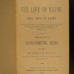 1883 1ed Life of Nephi Son of Lehi MORMON Prophecy LDS Church Mormonism Cannon