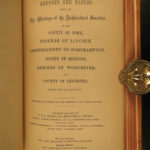 1857 Lincolnshire Architecture Society Illustrated Cathedrals Heraldry Britain