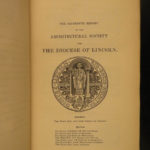 1857 Lincolnshire Architecture Society Illustrated Cathedrals Heraldry Britain