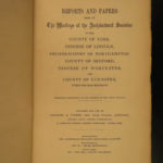 1857 Lincolnshire Architecture Society Illustrated Cathedrals Heraldry Britain