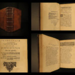 1673 GREEK Hierocles of Alexandria Golden Verses Pythagoras Philosophy Plutarch