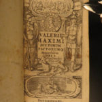 1681 ROME Valerius Maximus Dictorum Factorum Tiberius Latin Dutch Minellius