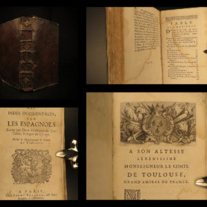 1697 Las Casas Spanish West Indies VOYAGES 1st ed Cortez Conquistadors Torture