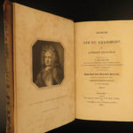 1811 PORTRAITS Memoirs of Grammont by Irish Antoine Hamilton Charles II England