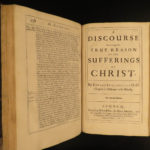 1673 Edward Stillingfleet Bible Sermons on Sufferings Christ Protestant London