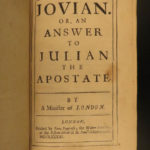 1683 1ed George Hickes Jovian Answer to Samuel Johnson Julian the Apostate ROME