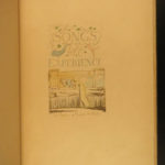 1927 William Blake Songs of Experience British Museum Poetry Color Illustrated