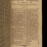1800 European Magazine | Death of George Washington US Slavery Napoleonic Wars