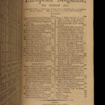 1800 European Magazine | Death of George Washington US Slavery Napoleonic Wars