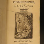 1784 Physiognomy Essays DUTCH Lavater Illustrated Occult Sciences Psychology