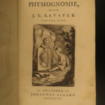 1784 Physiognomy Essays DUTCH Lavater Illustrated Occult Sciences Psychology