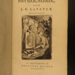 1784 Physiognomy Essays DUTCH Lavater Illustrated Occult Sciences Psychology