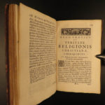 1696 Truth of Christianity Dutch Hugo Grotius Veritate Pennsylvania Provenance