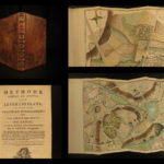 1805 Surveying Method Topography COLOR Map Making Landscaping Construction Lecoy