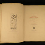 1849 ENORMOUS 1st ed Monumental Brasses English Knights & Bishops Illustrated