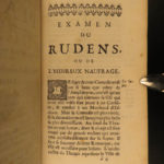 1683 Works of PLAUTUS Ancient Roman Poetry Amphitryon Rudens Epidicus Dacier 3v