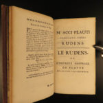 1683 Works of PLAUTUS Ancient Roman Poetry Amphitryon Rudens Epidicus Dacier 3v