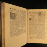1545 Saint Venerable BEDE Bible & Commentary English Monk Church Cosmology