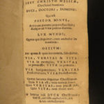 1682 Imitation of Christ Thomas a Kempis Latin Egmond Monastic Prayers MINIATURE