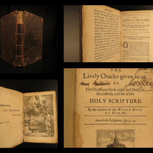 1678 Lively Oracles Given 1ed Allestree Bible Reading & Interpretation Oxford
