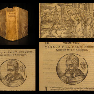 1666 Lives of Popes 200 PORTRAITS Platina Catholic Sacchi Italian Panvinio