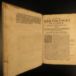 1666 Lives of Popes 200 PORTRAITS Platina Catholic Sacchi Italian Panvinio