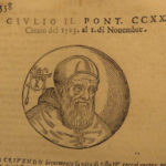 1666 Lives of Popes 200 PORTRAITS Platina Catholic Sacchi Italian Panvinio