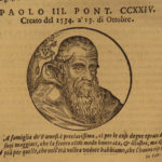 1666 Lives of Popes 200 PORTRAITS Platina Catholic Sacchi Italian Panvinio