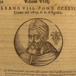 1666 Lives of Popes 200 PORTRAITS Platina Catholic Sacchi Italian Panvinio
