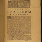 1687 1st ed Mabillon Museum Italicum Italian Voyages Paleography Illustrated