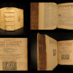 1661 Canon LAW Corpus Juris Inquisition Catholic Papal Decrees Lancellotti