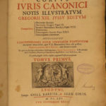 1661 Canon LAW Corpus Juris Inquisition Catholic Papal Decrees Lancellotti