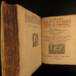 1661 Canon LAW Corpus Juris Inquisition Catholic Papal Decrees Lancellotti