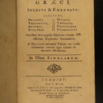 1728 1ed GREEK Poetry Hesiod Theocritus Phocylides Pythagoras Greek & Latin