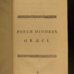 1728 GREEK Poetry 1ed Hesiod Theocritus Phocylides Pythagoras Greek & Latin