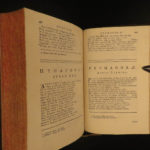 1728 1ed GREEK Poetry Hesiod Theocritus Phocylides Pythagoras Greek & Latin