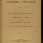 1884 1ed Staffordshire & Warwickshire Langford England History Shakespeare MAPS