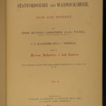 1884 1ed Staffordshire & Warwickshire Langford England History Shakespeare MAPS