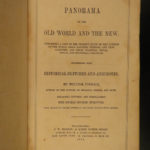 1854 World Panorama America INDIANS Hunting GOLD Australia Arabia China Africa