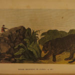 1854 World Panorama America INDIANS Hunting GOLD Australia Arabia China Africa
