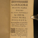 1685 Pope Gregory I Pastoral Care Catholic Church Clergy Duties Vatican Fricx