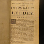 1715 1st ed LEEDS England Topography Architecture Thoresby MAP Geography London